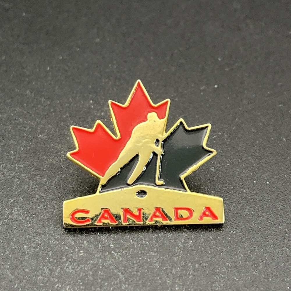 Team Canada Ice Hockey Maple Leaf Lapel Hat Pin